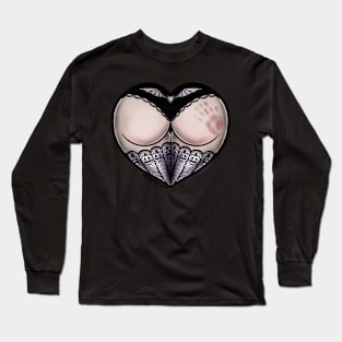 Gothic Booty Heart Long Sleeve T-Shirt